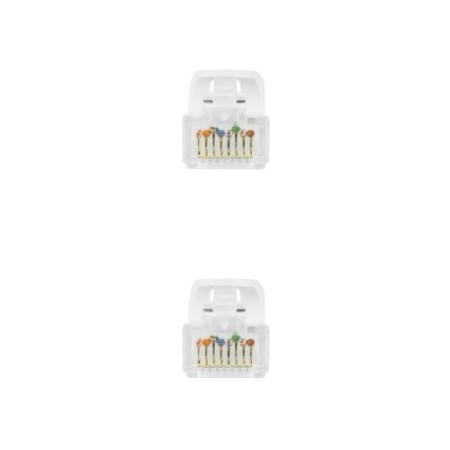 Nanocable Cable de red latiguillo RJ45 LSZH Cat.6A UTP AWG24, Blanco, 3.0m