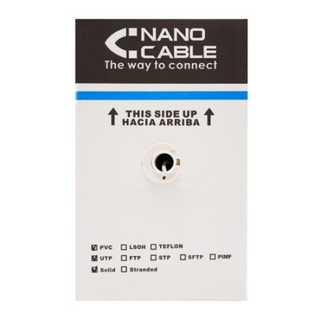 Nanocable 10.20.0504-EXT-BK cable de red Negro 305 m Cat6 U/UTP (UTP)