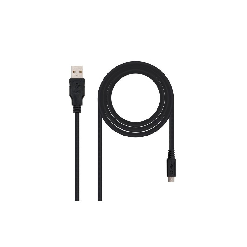 Nanocable 10.01.0503 cable USB 3 m USB 2.0 USB A Micro-USB B Negro