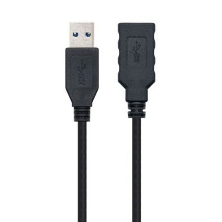 Nanocable Cable USB 3.0, Tipo A/M-A/H, Negro, 3.0 M