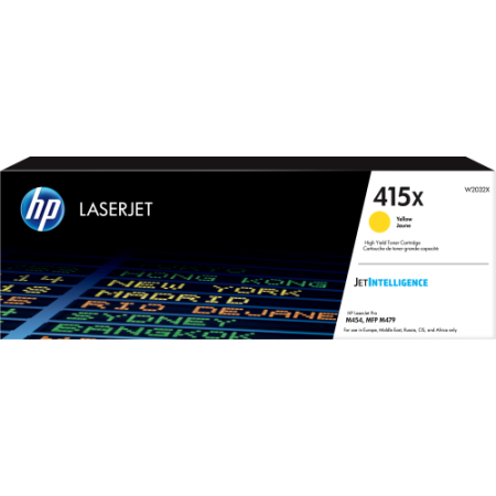 HP Cartucho de tóner Original LaserJet 415X amarillo de alta capacidad