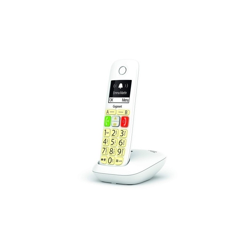 Gigaset E290 Teléfono DECT/analógico Identificador de llamadas Blanco