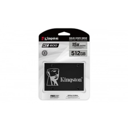 Kingston Technology KC600 2.5″ 512 GB Serial ATA III 3D TLC