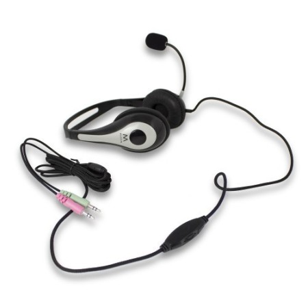 Ewent EW3562 auricular y casco Auriculares Diadema Negro, Plata