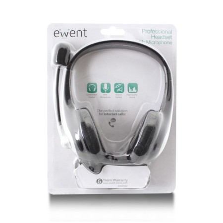Ewent EW3562 auricular y casco Auriculares Diadema Negro, Plata