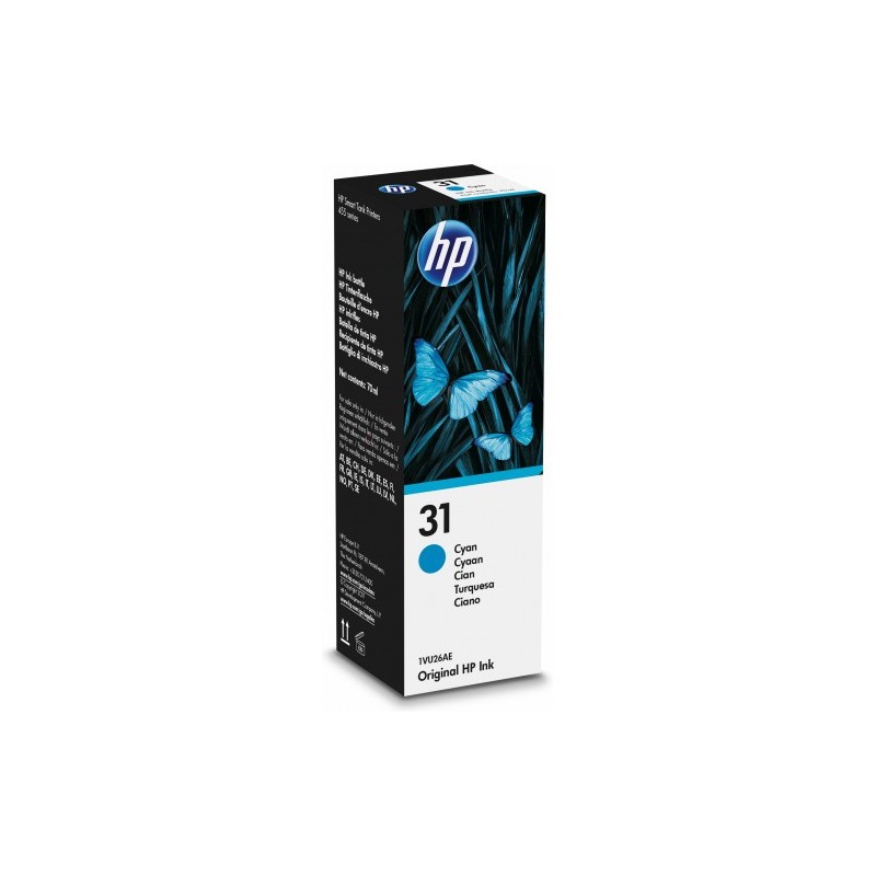 HP 31 BOTELLA DE TINTA CIAN HP31 (1VU26AE)