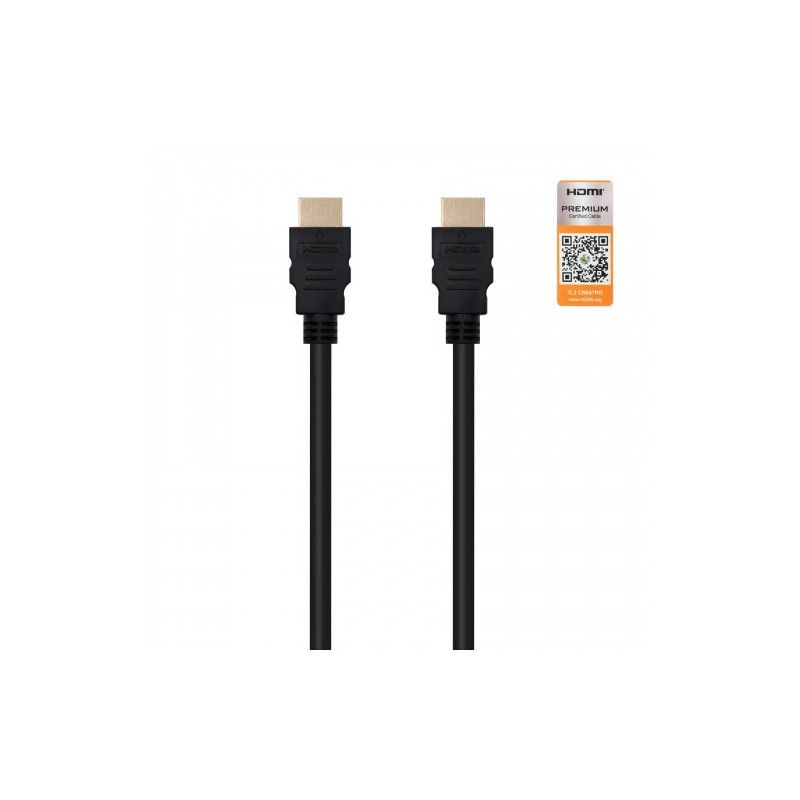 Nanocable HDMI V2.0, 1m cable HDMI HDMI tipo A (Estándar) Negro