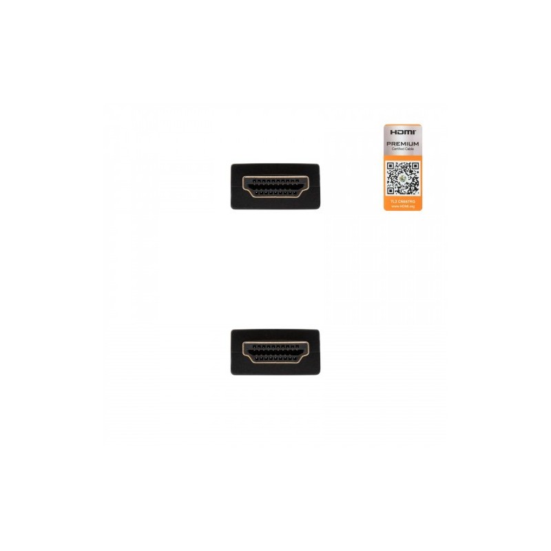Nanocable HDMI V2.0, 1m cable HDMI HDMI tipo A (Estándar) Negro