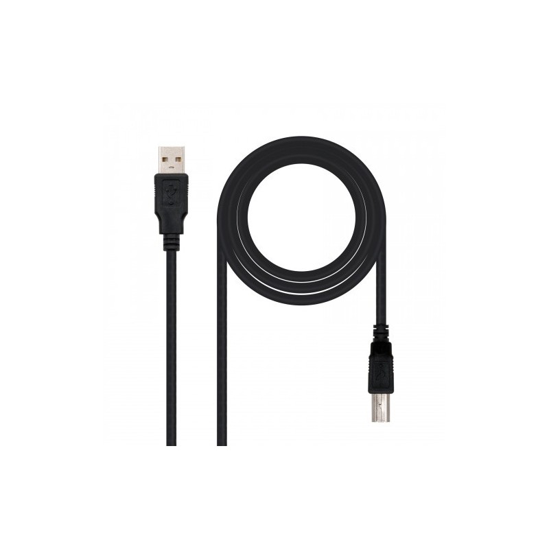 Nanocable CABLE USB 2.0 IMPRESORA, TIPO A/M-B/M, NEGRO, 4.5 M