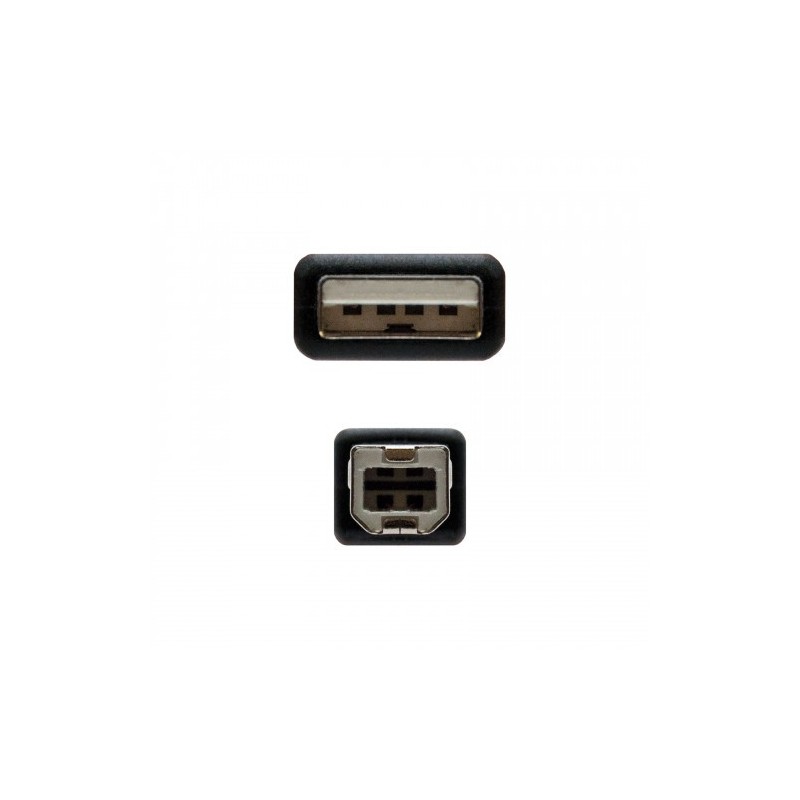Nanocable CABLE USB 2.0 IMPRESORA, TIPO A/M-B/M, NEGRO, 4.5 M