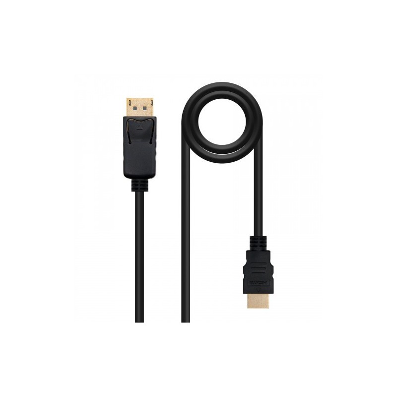 Nanocable Cable conversor DISPLAYPORT a HDMI, DP/M - HDMI/M, Negro, 5.0 M