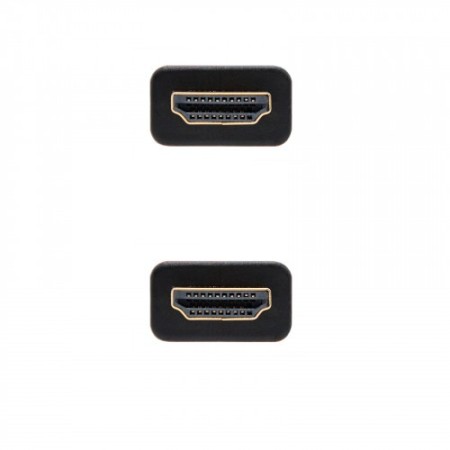 Nanocable Cable HDMI V2.0 4K@60GHz 18 Gbps A/M-A/M, negro, 0.5 m.