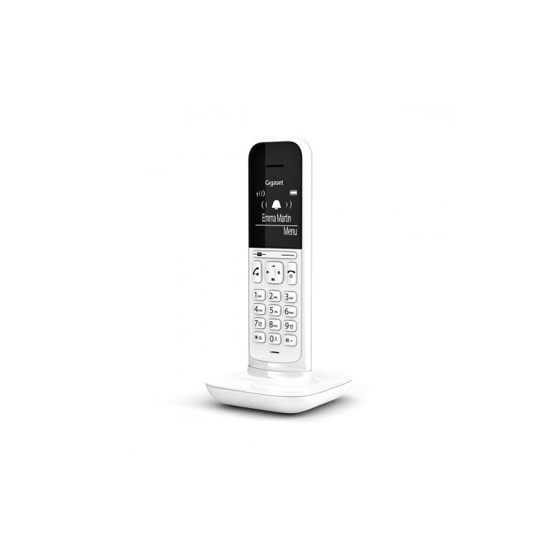 Gigaset CL390 Teléfono DECT/analógico Blanco Identificador de llamadas
