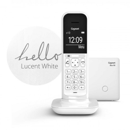 Gigaset CL390 Teléfono DECT/analógico Blanco Identificador de llamadas