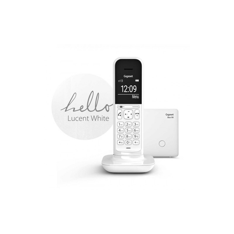 Gigaset CL390 Teléfono DECT/analógico Blanco Identificador de llamadas