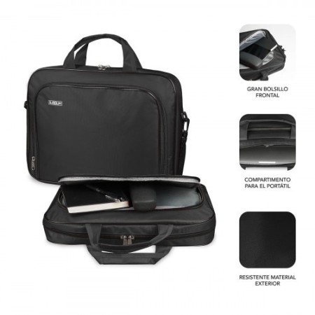 SUBBLIM Maletín Ordenador Oxford Laptop Bag 11-12,5″ Black