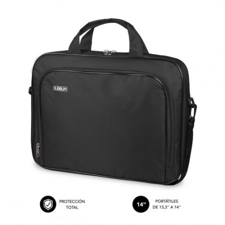 SUBBLIM Maletín Ordenador Oxford Laptop Bag 13,3″-14″ Black