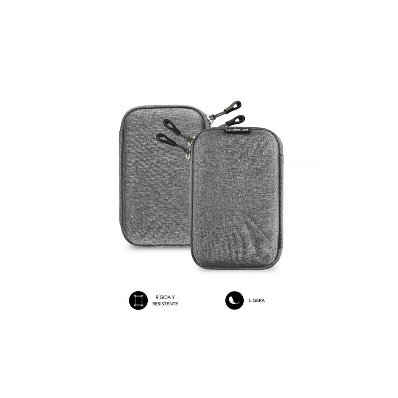 SUBBLIM Funda Disco Duro HDD Business Case 2,5″ Grey