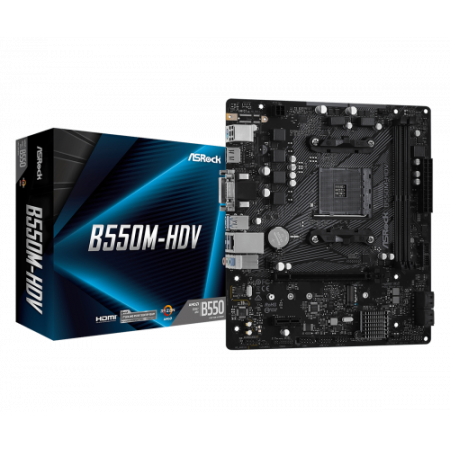 Asrock B550M-HDV AMD B550 Zócalo AM4 micro ATX