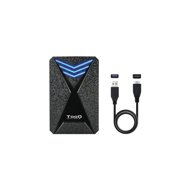 TooQ TQE-2550BL caja para disco duro externo 2.5″ Carcasa de disco duro/SSD Negro