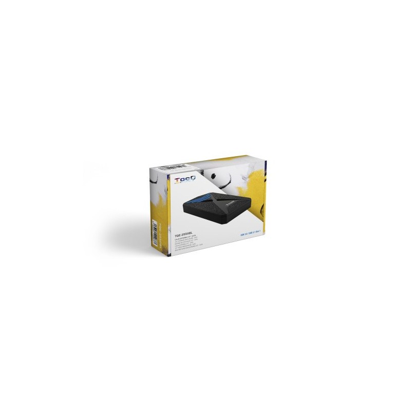 TooQ TQE-2550BL caja para disco duro externo 2.5″ Carcasa de disco duro/SSD Negro