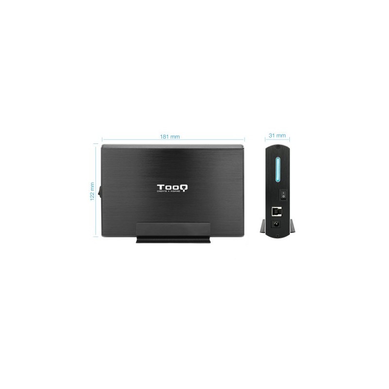 TooQ TQE-3531B caja para disco duro externo 3.5″ Caja de disco duro (HDD) Negro
