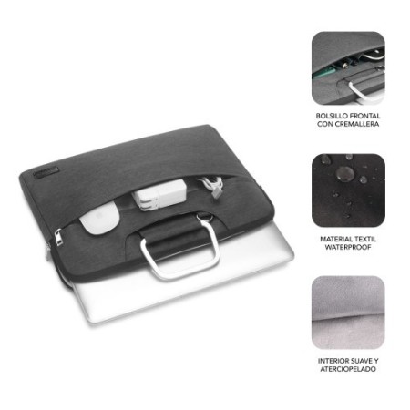 SUBBLIM Funda Ordenador Business Laptop Sleeve 15,6″ Grey
