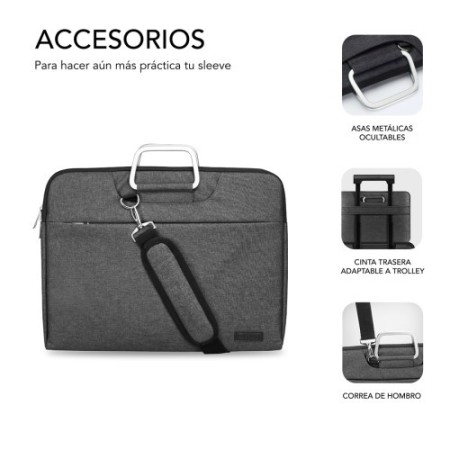 SUBBLIM Funda Ordenador Business Laptop Sleeve 15,6″ Grey