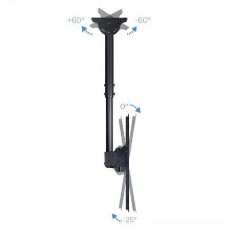 TooQ LPCE1170TSLI-B signage display mount 177,8 cm (70″) Negro