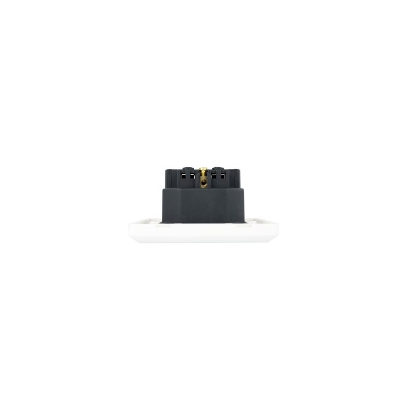 Nanocable Base de enchufe de pared tipo schuko con 2 tomas USB Max. 2.4A, blanca