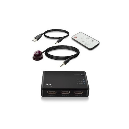 Ewent EW3730 interruptor de video HDMI