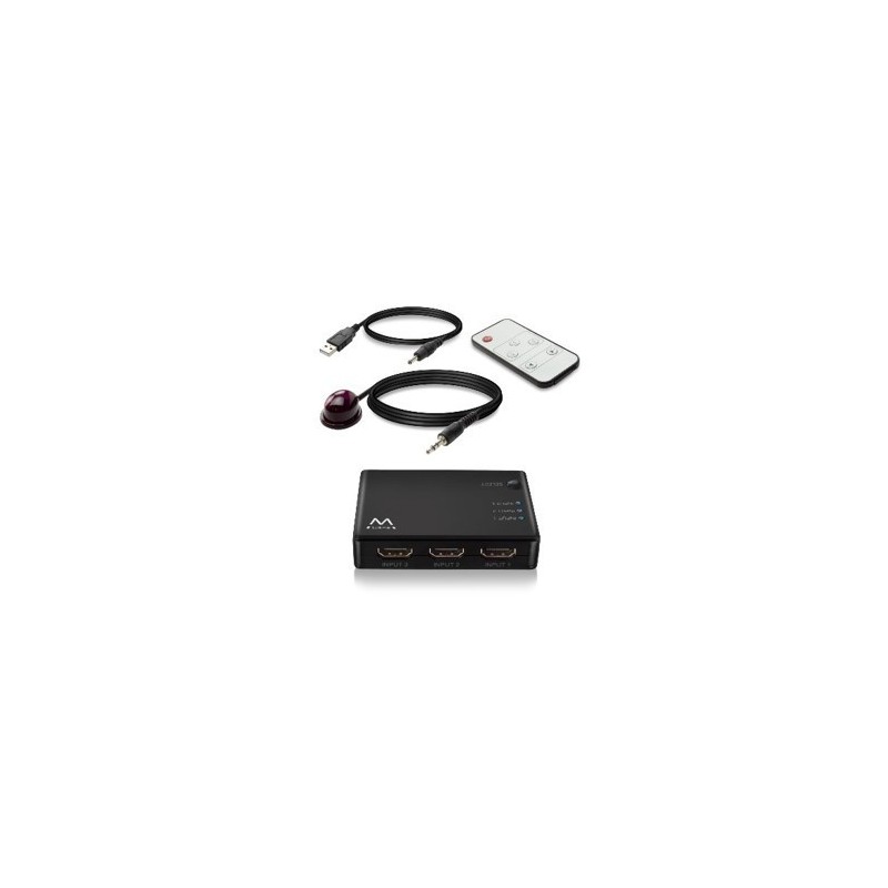 Ewent EW3730 interruptor de video HDMI