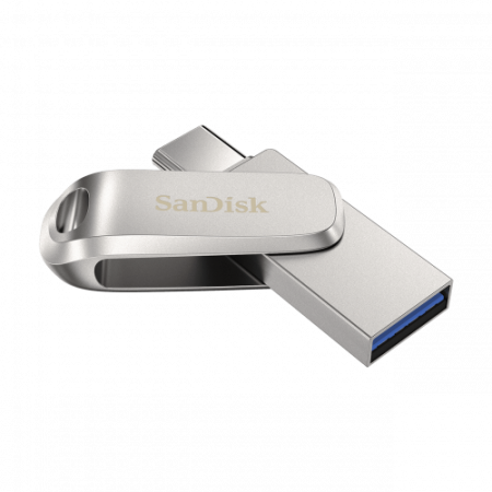 Sandisk Ultra Dual Drive Luxe unidad flash USB 128 GB USB Type-A / USB Type-C 3.2 Gen 1 (3.1 Gen 1) Acero inoxidable