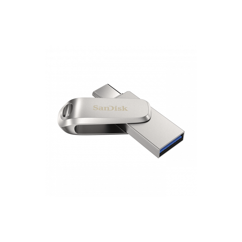 Sandisk Ultra Dual Drive Luxe unidad flash USB 128 GB USB Type-A / USB Type-C 3.2 Gen 1 (3.1 Gen 1) Acero inoxidable