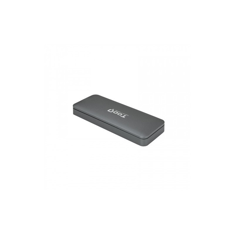 TooQ TQE-2281G caja para disco duro externo M.2 Caja externa para unidad de estado sólido (SSD) Gris