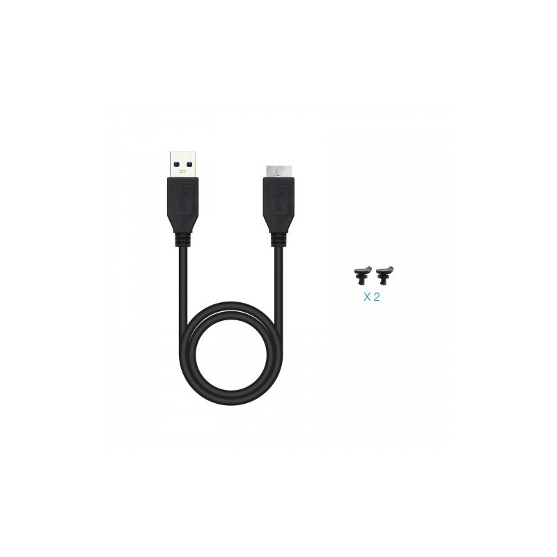 TooQ TQE-2281G caja para disco duro externo M.2 Caja externa para unidad de estado sólido (SSD) Gris