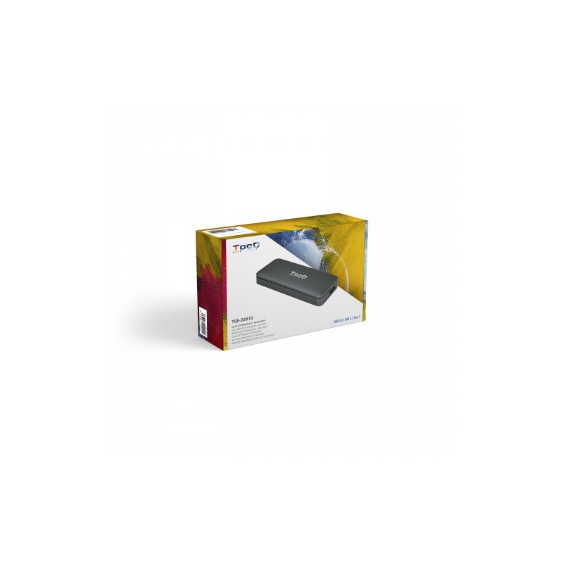 TooQ TQE-2281G caja para disco duro externo M.2 Caja externa para unidad de estado sólido (SSD) Gris