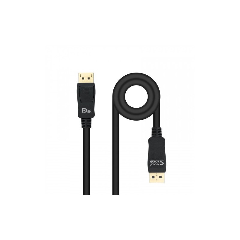 Nanocable 10.15.2502 cable DisplayPort 2 m Negro