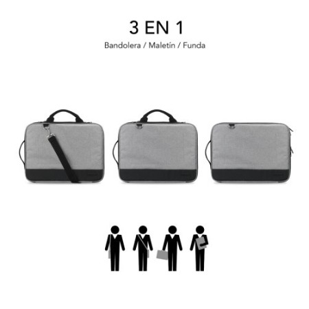 FUNDA ORDENADOR ADVANCE LAPTOP SLEEVE 13,3-14″ GREY