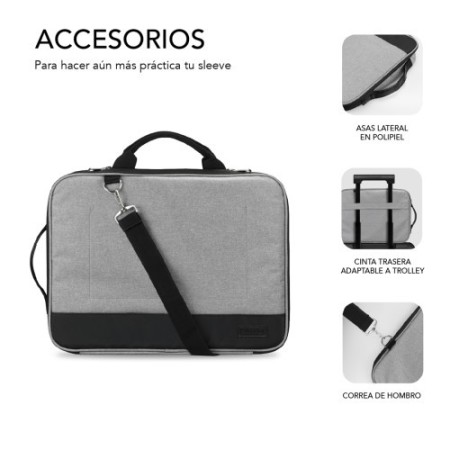 FUNDA ORDENADOR ADVANCE LAPTOP SLEEVE 13,3-14″ GREY