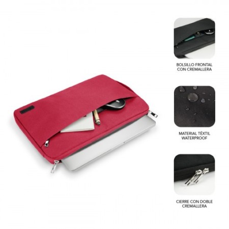 SUBBLIM URBAN LAPTOP SLEEVE 15,6″ RED