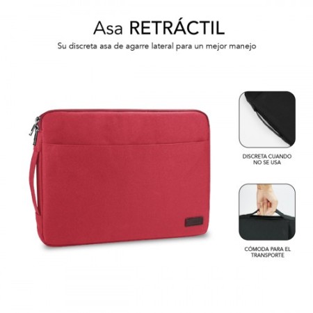 SUBBLIM URBAN LAPTOP SLEEVE 15,6″ RED