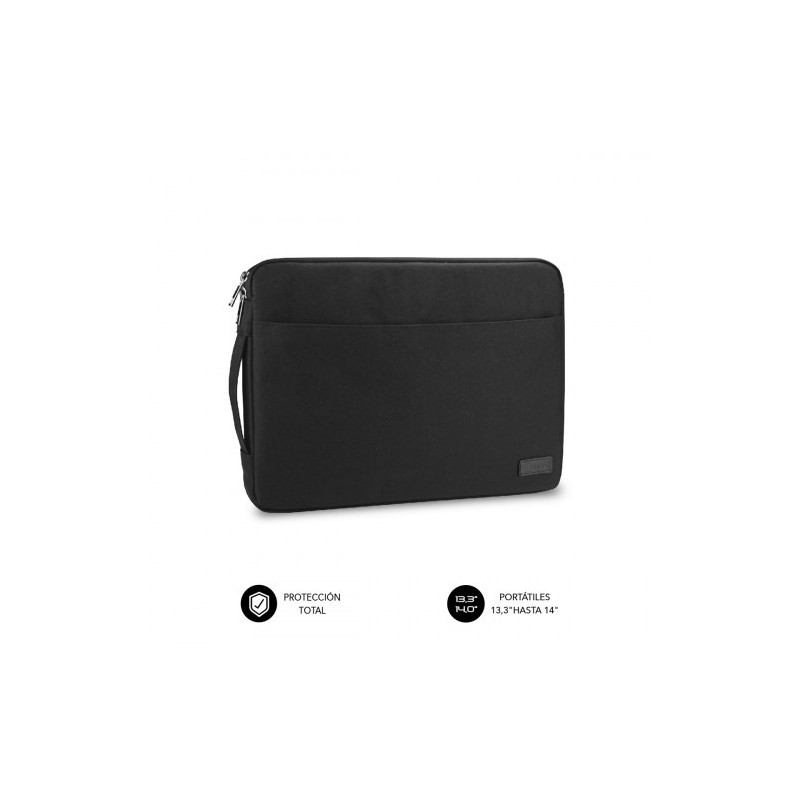SUBBLIM Funda Ordenador Urban Laptop Sleeve 13,3-14″ Black