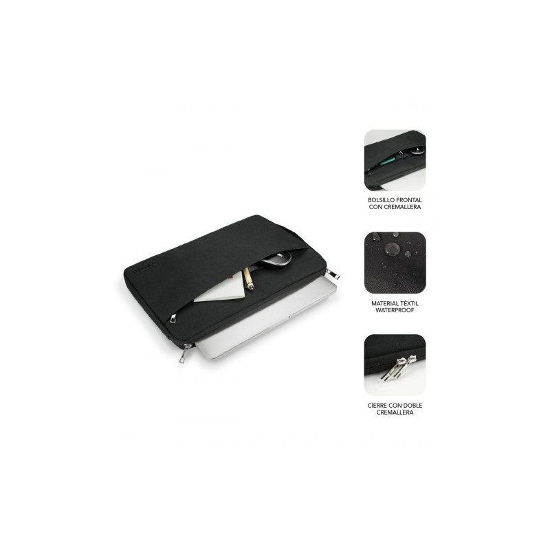 SUBBLIM Funda Ordenador Urban Laptop Sleeve 13,3-14″ Black