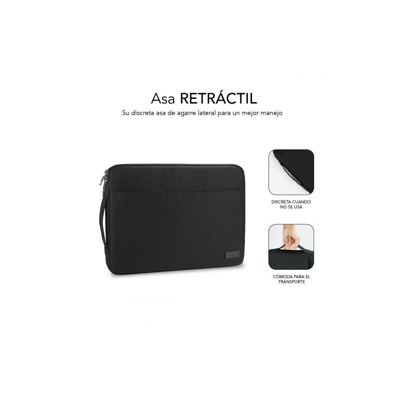 SUBBLIM Funda Ordenador Urban Laptop Sleeve 13,3-14″ Black