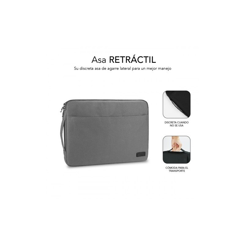 SUBBLIM Funda Ordenador Urban Laptop Sleeve 13,3-14″ Grey