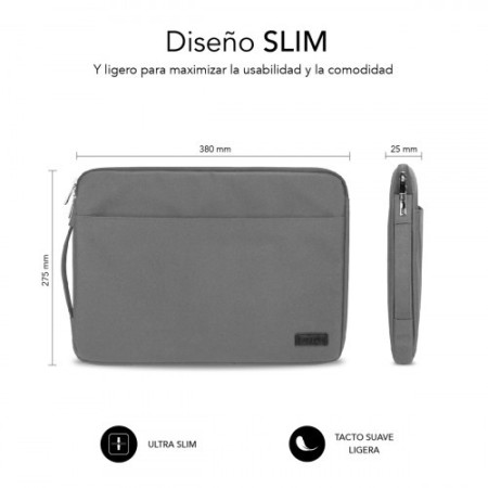 SUBBLIM Funda Ordenador Urban Laptop Sleeve 13,3-14″ Grey
