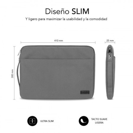 SUBBLIM Funda Ordenador Urban Laptop Sleeve 15,6″ Grey