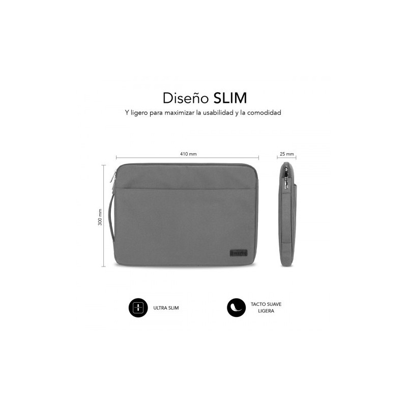 SUBBLIM Funda Ordenador Urban Laptop Sleeve 15,6″ Grey