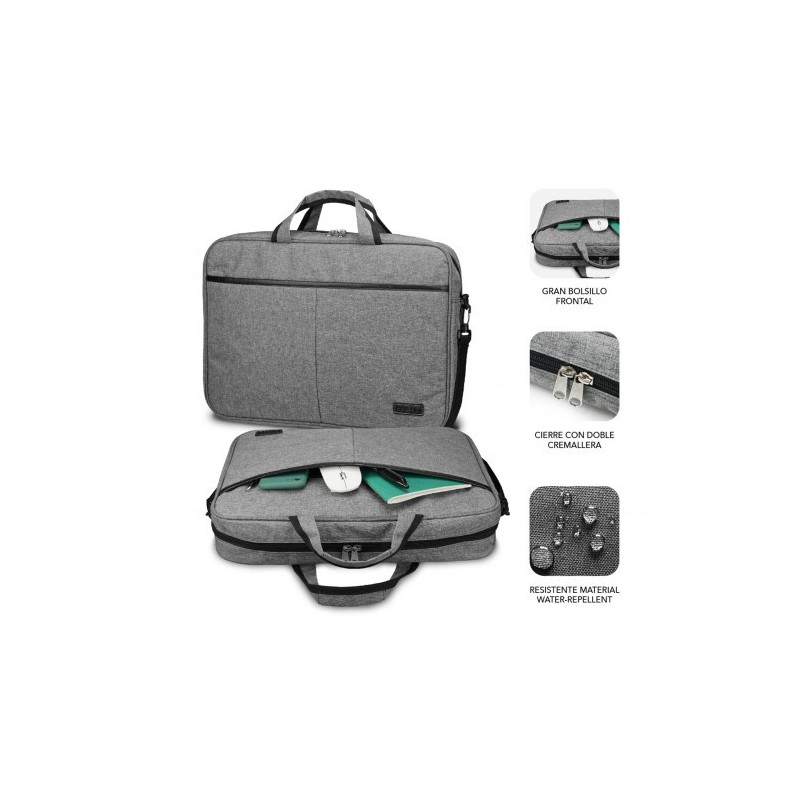 SUBBLIM Maletín Ordenador Elite Laptop Bag 13,3-14″ Grey